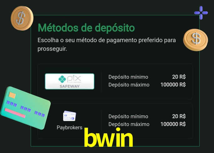 O cassino bwin oferece uma grande variedade de métodos de pagamento